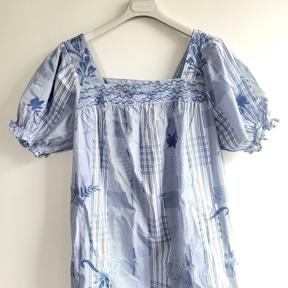 New Johnny Was Marbella Square Neck Park Dress Medium / 8-10 US - Picture 9 of 15